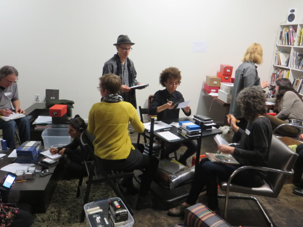 Workstation activity during the CAW on November 18, 2015 at the Portland Institute for Contemporary Art (PICA), Portland, OR