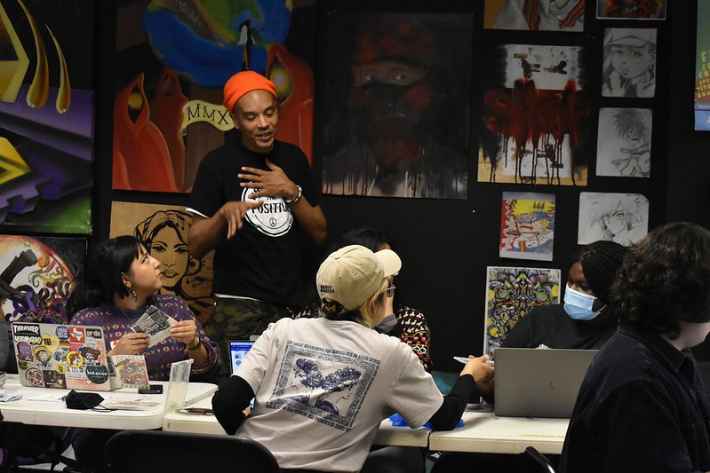 Teams work on AV collections at the CAW in Milwaukee on December 7, 2024